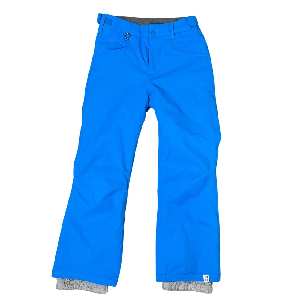Roxy Kids Snow Pants Bright Blue Ski Snowboard Waterproof Insulated Size 12